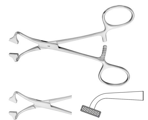 КОРНЦАНГ ДЛЯ БІЛИЗНИ ТОМАС, ВИГНУТИЙ, 140 ММ